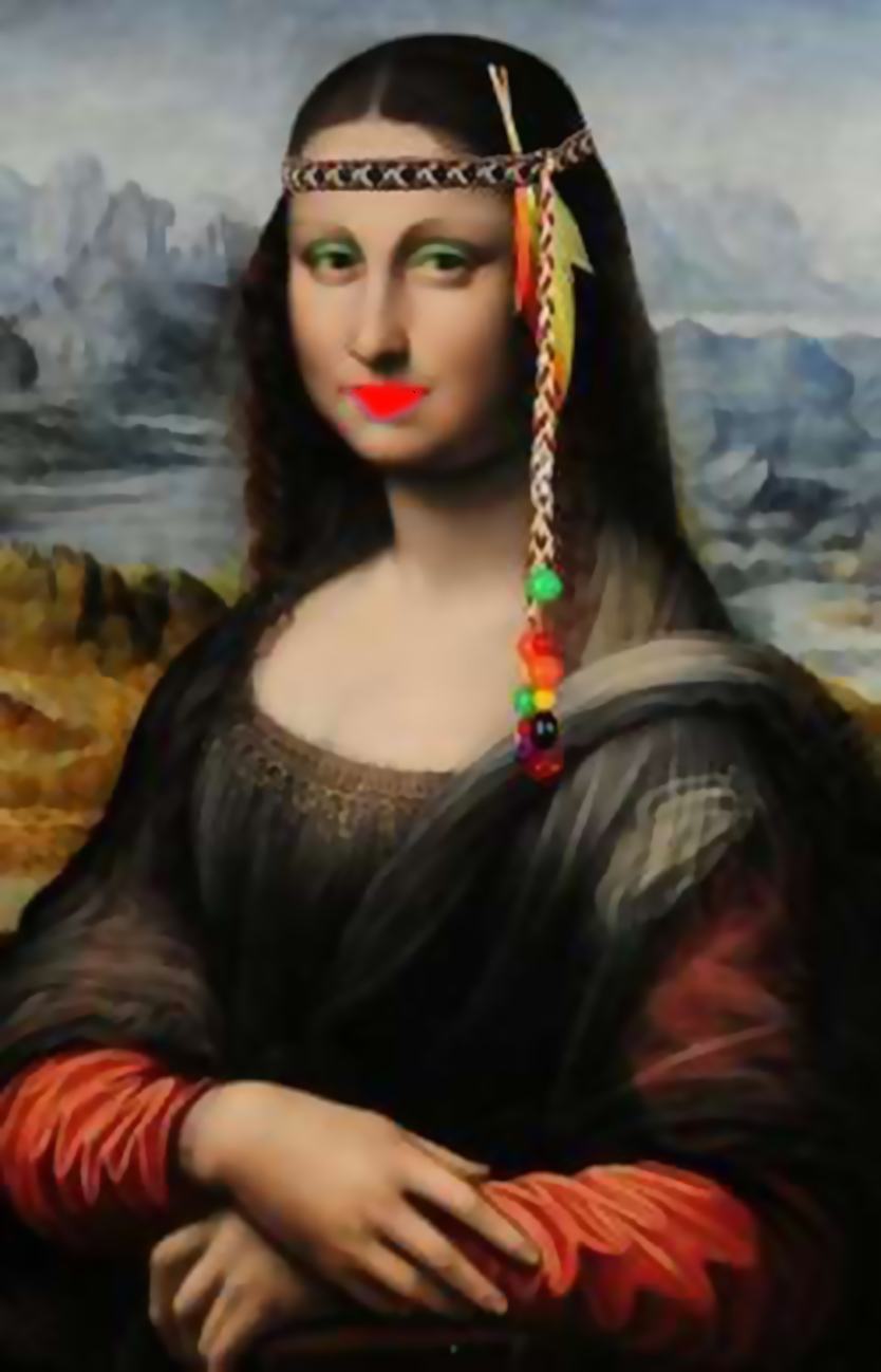 Hình ảnh ngộ nghĩnh của nàng Mona Lisa xinh đẹp
