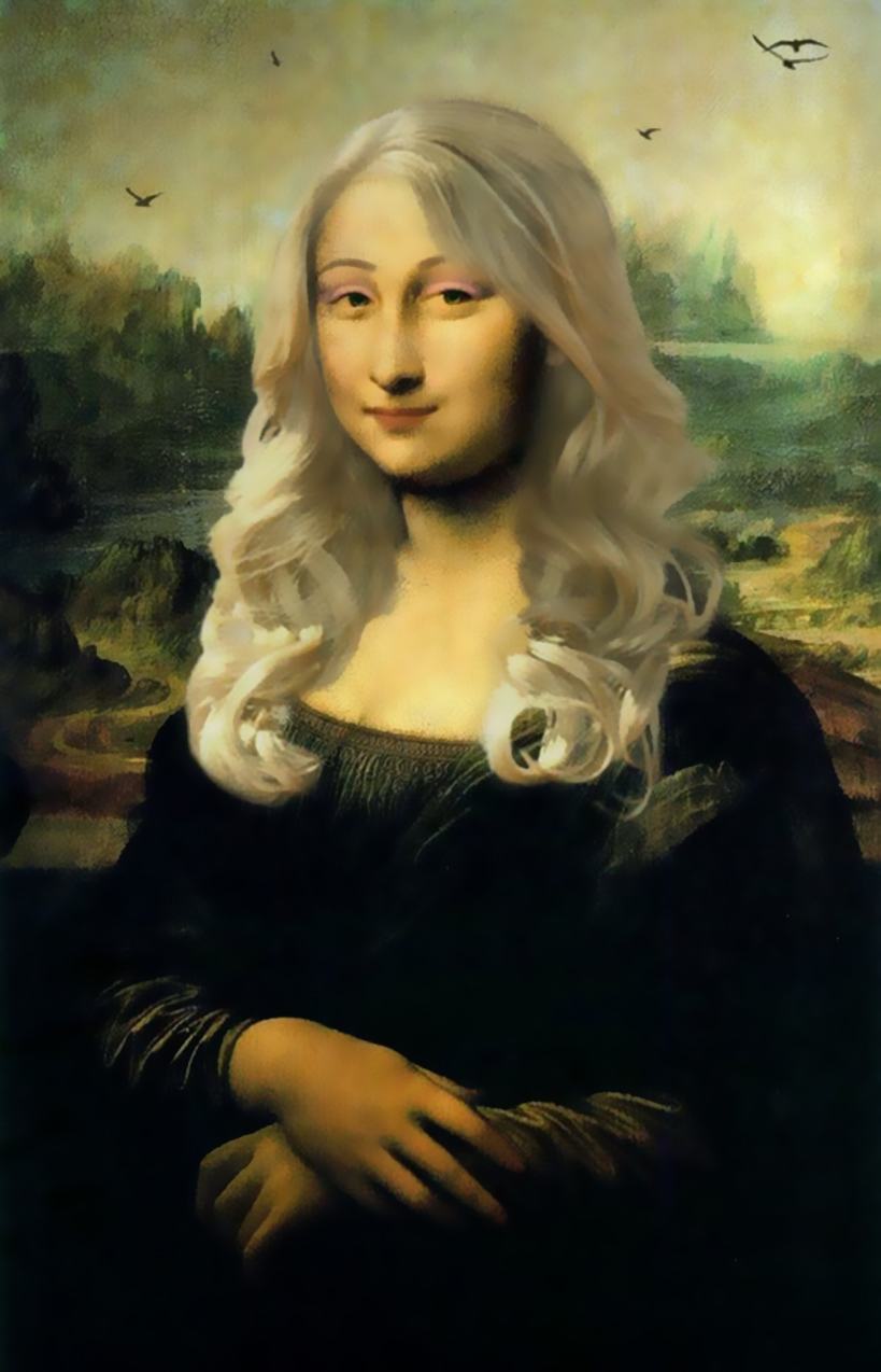 Hình ảnh Mona Lisa ngộ nghĩnh
