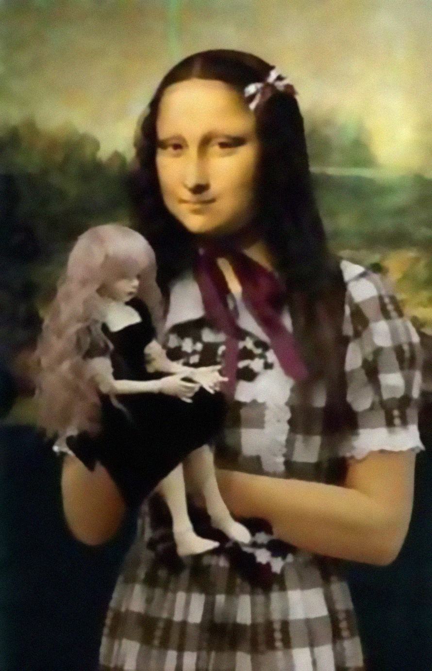 Hình ảnh nàng Mona Lisa xinh đẹp