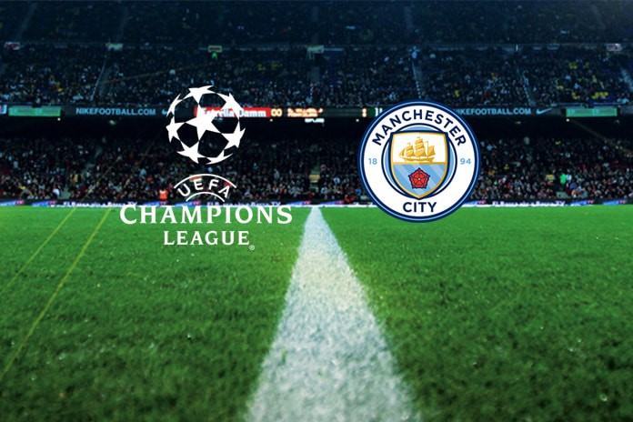 Logo Man City và cúp Champions League