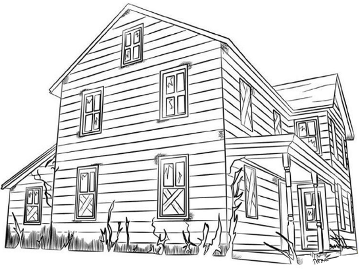 House coloring pages