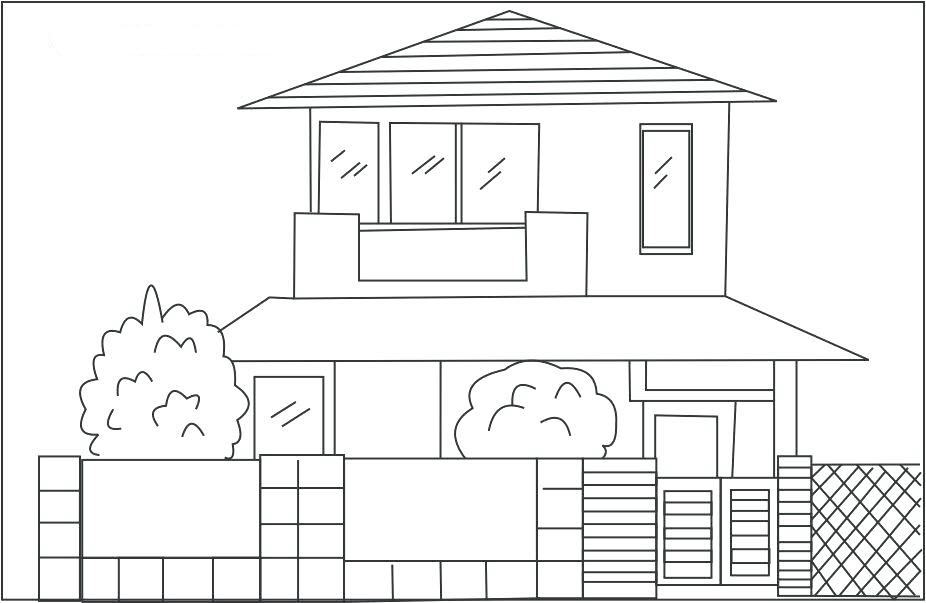 Coloring house for kids (2)