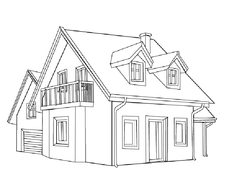 Color the house theme