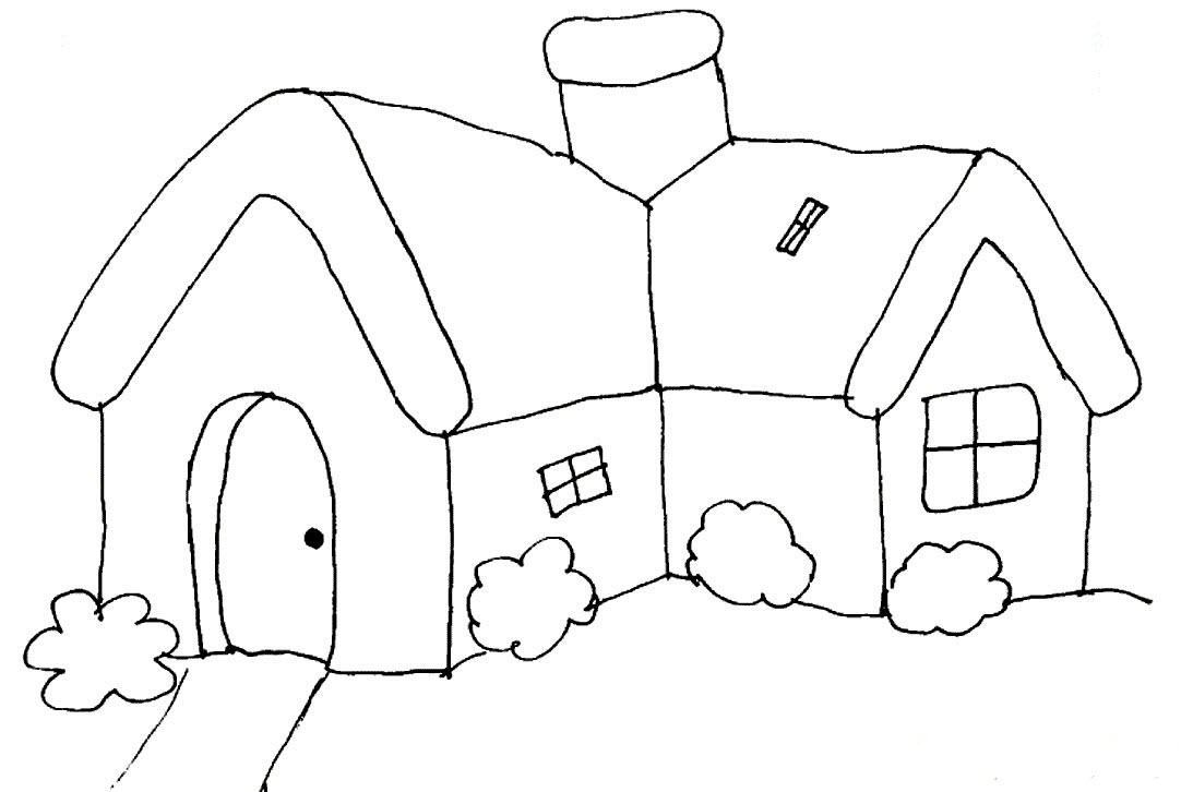 Coloring house for kids