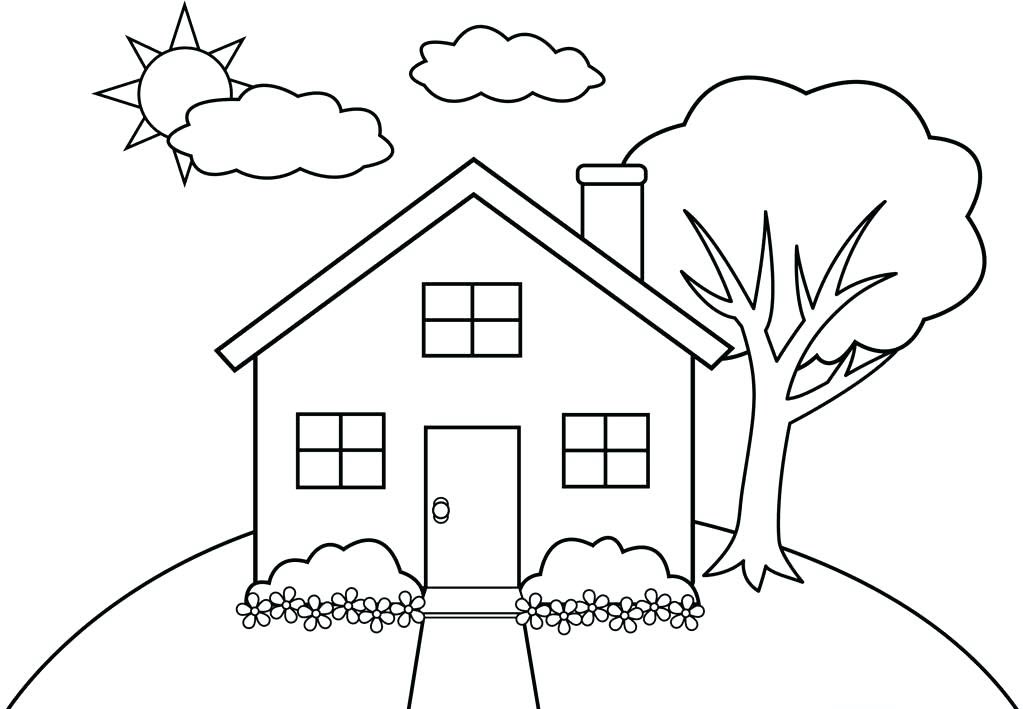 Coloring house for kids