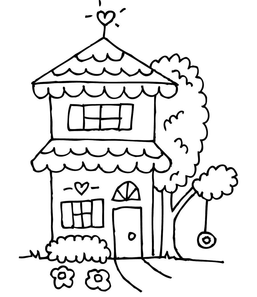 House coloring pages