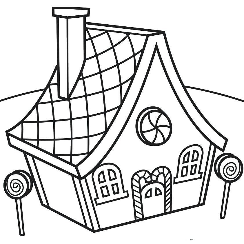 Beautiful house coloring book