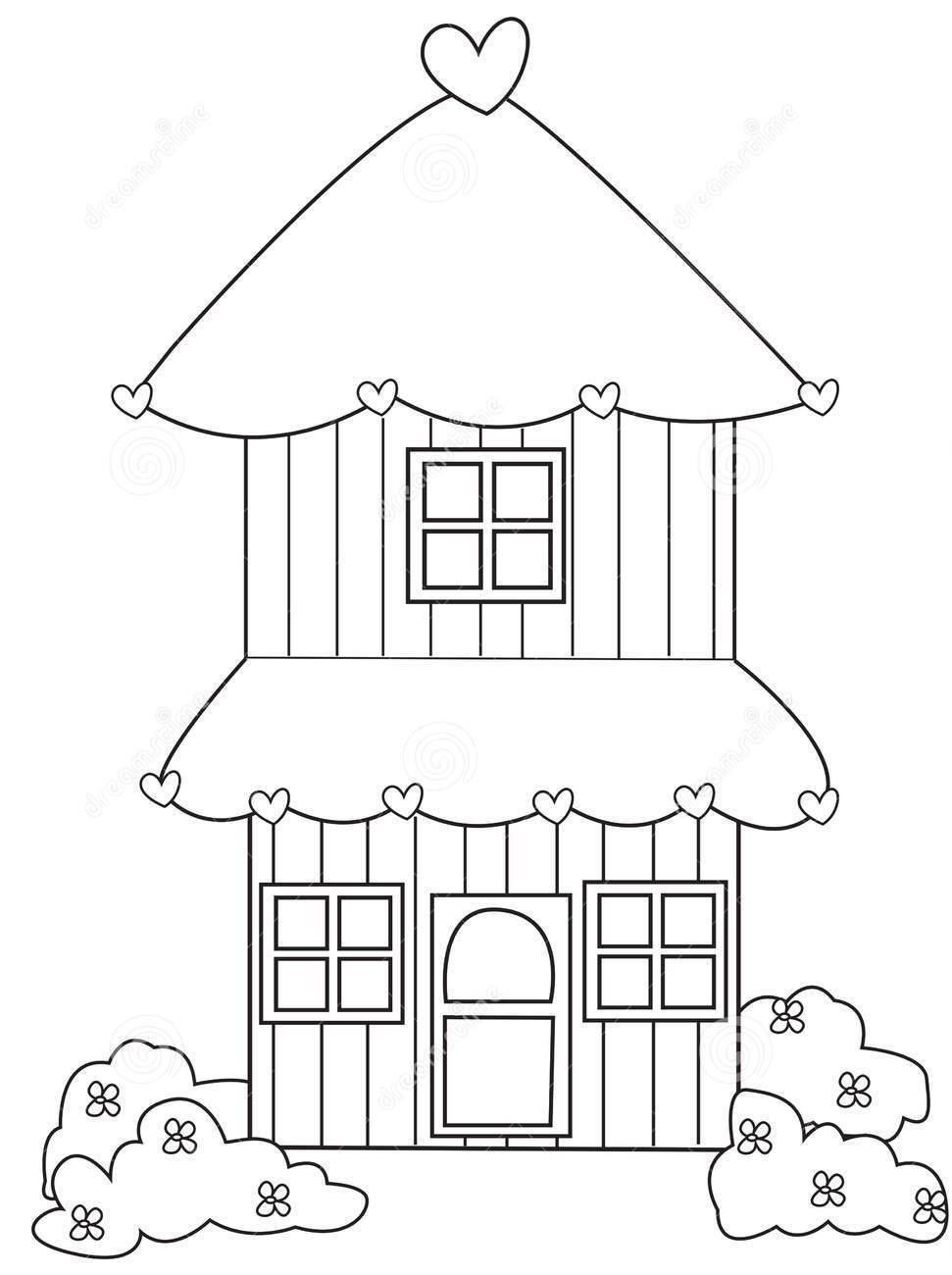 House coloring book