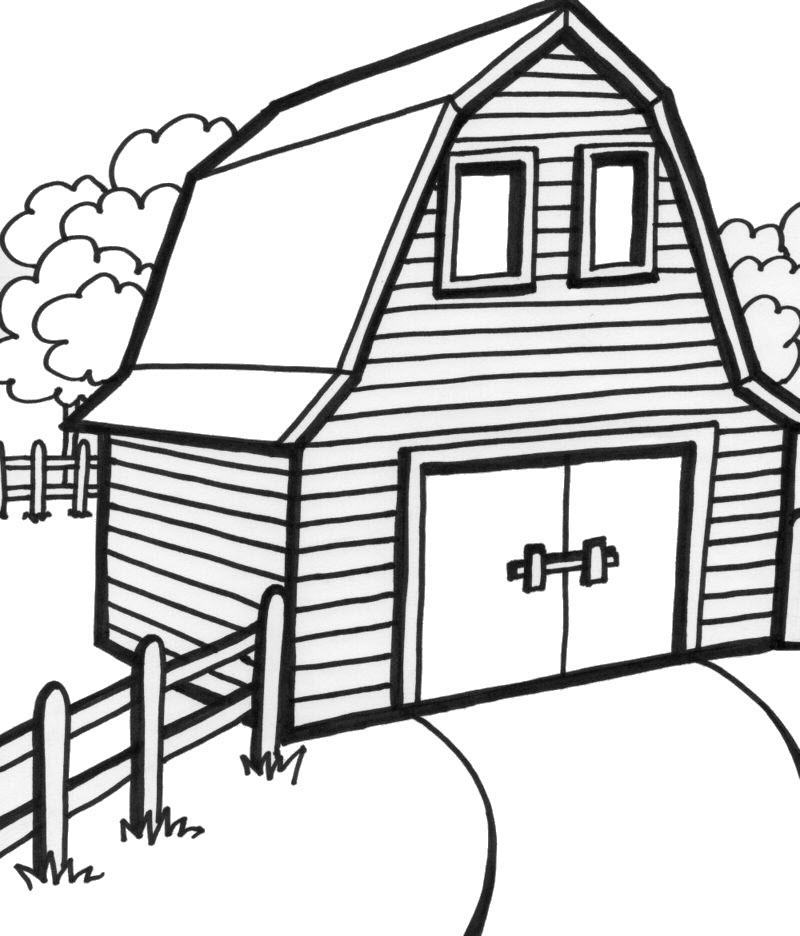 House coloring page