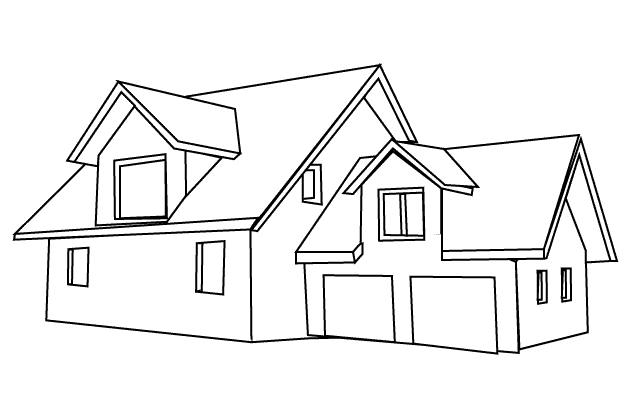 House coloring page