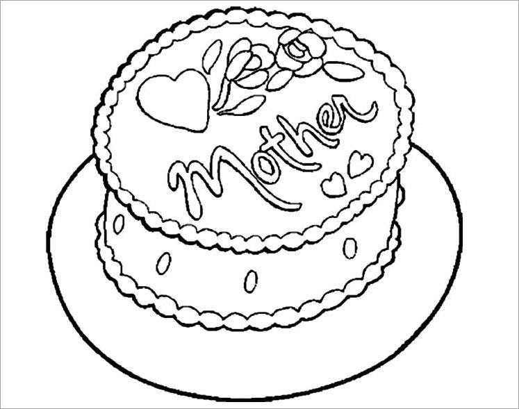 birthday cake coloring book