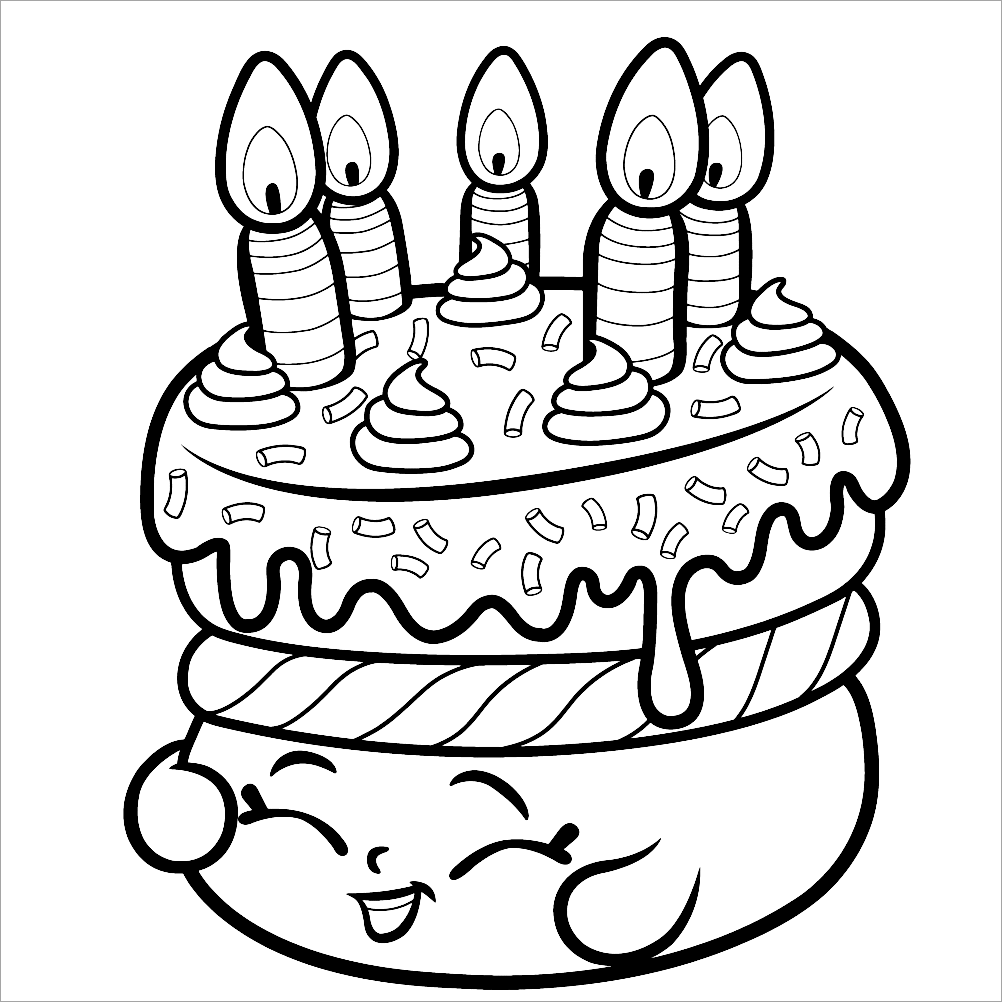 Coloring cake theme