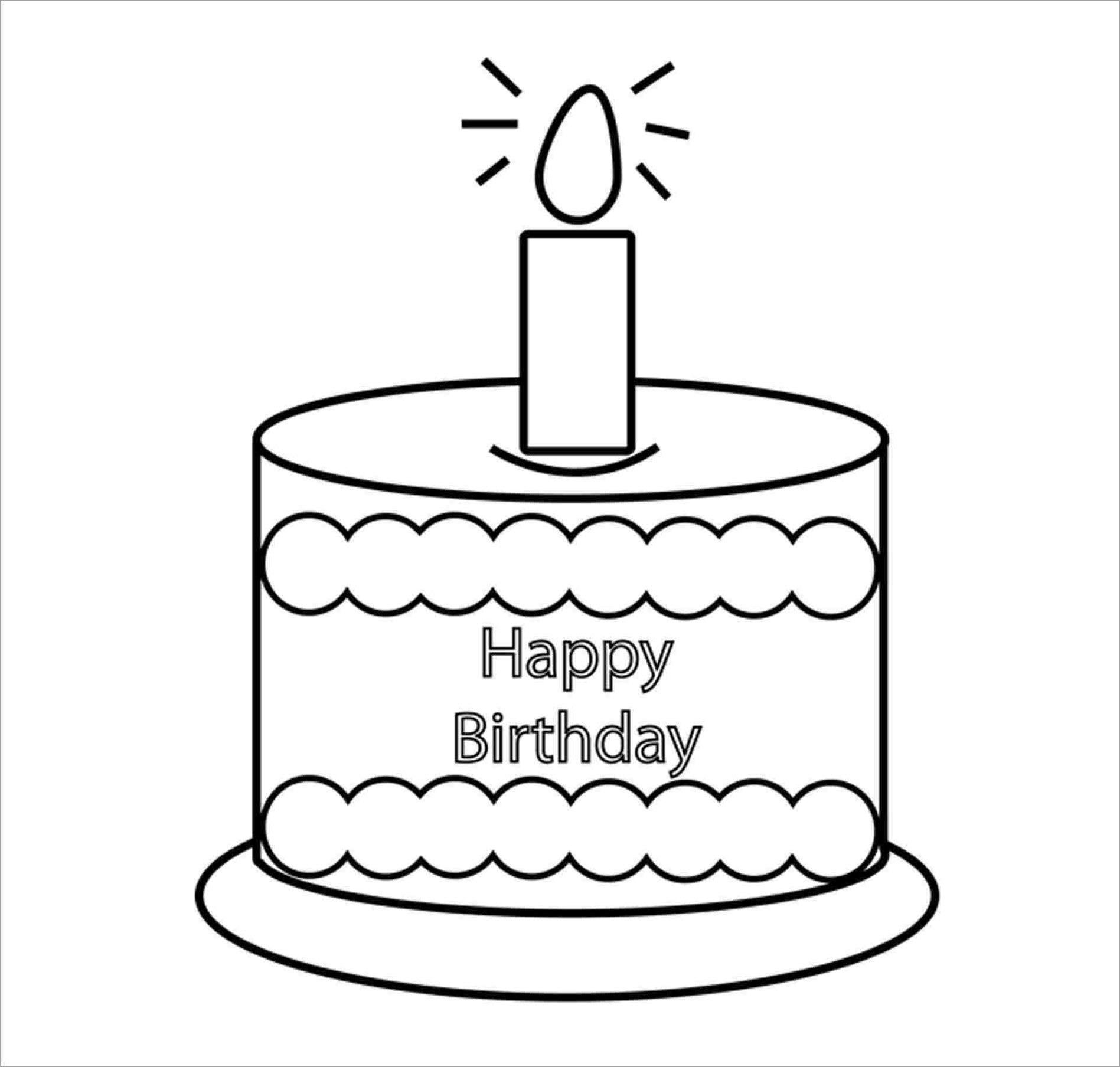 Cake theme coloring page
