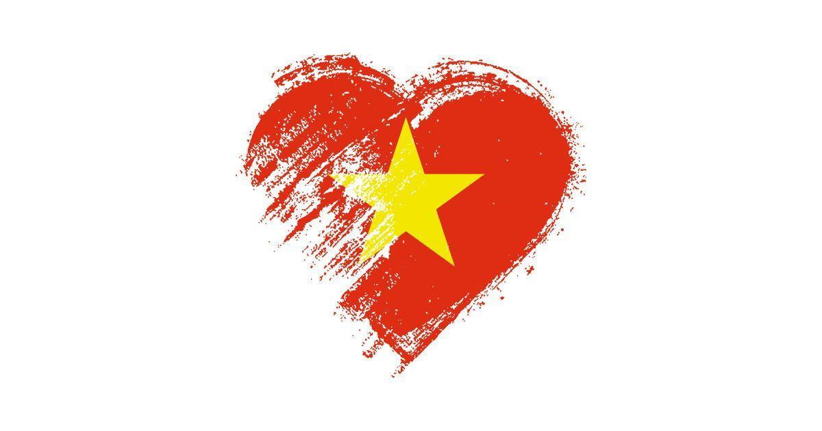 Cờ Việt Nam hình trái tim