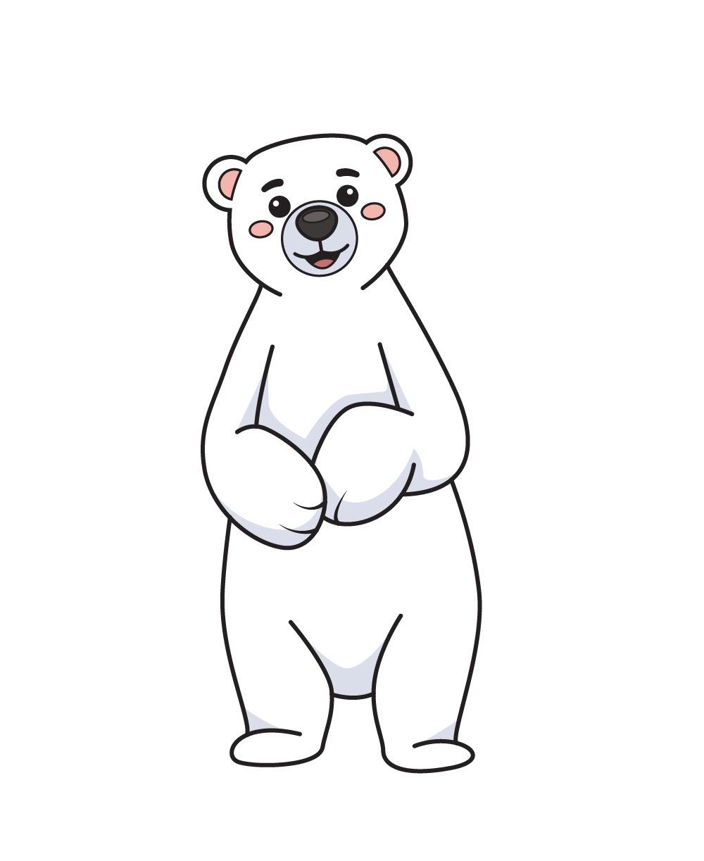 Ảnh Chibi gấu trắng cute, dễ thương - Trung Tâm Đào Tạo Việt Á