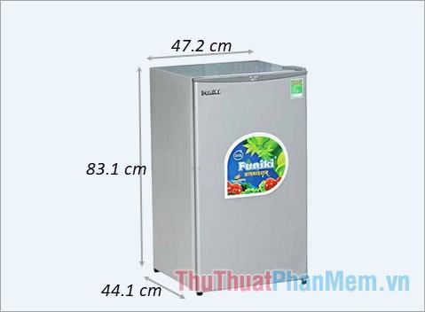 Kích thước tủ lạnh Funiki FR-91CD 90 lít