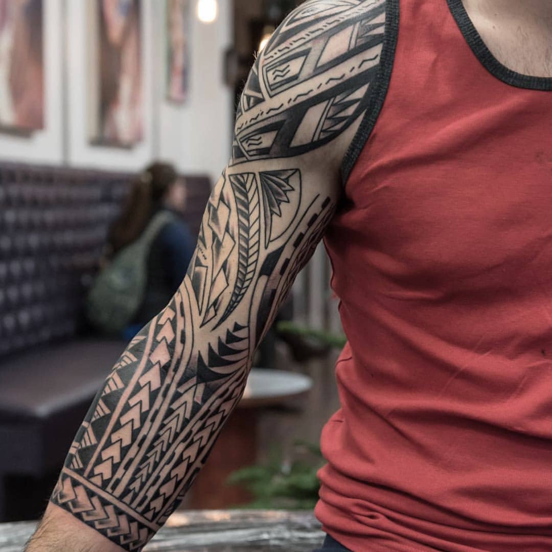 Hình xăm Maori đẹp nhất trên cánh tay