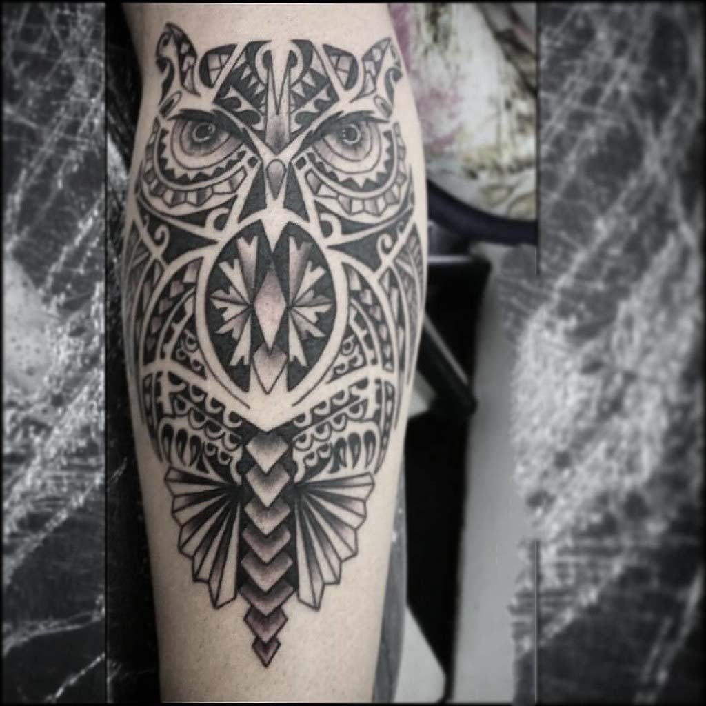 Hình xăm Maori trên cánh tay đẹp