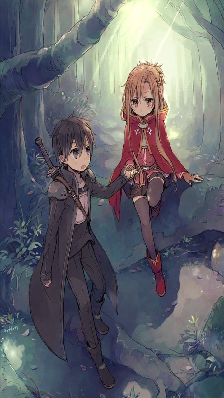 Hình nền Kirito và Asuna đẹp cho điện thoại