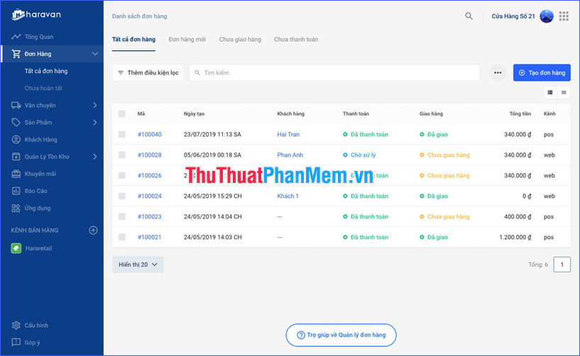 Hara .  Phần mềm bán lẻ