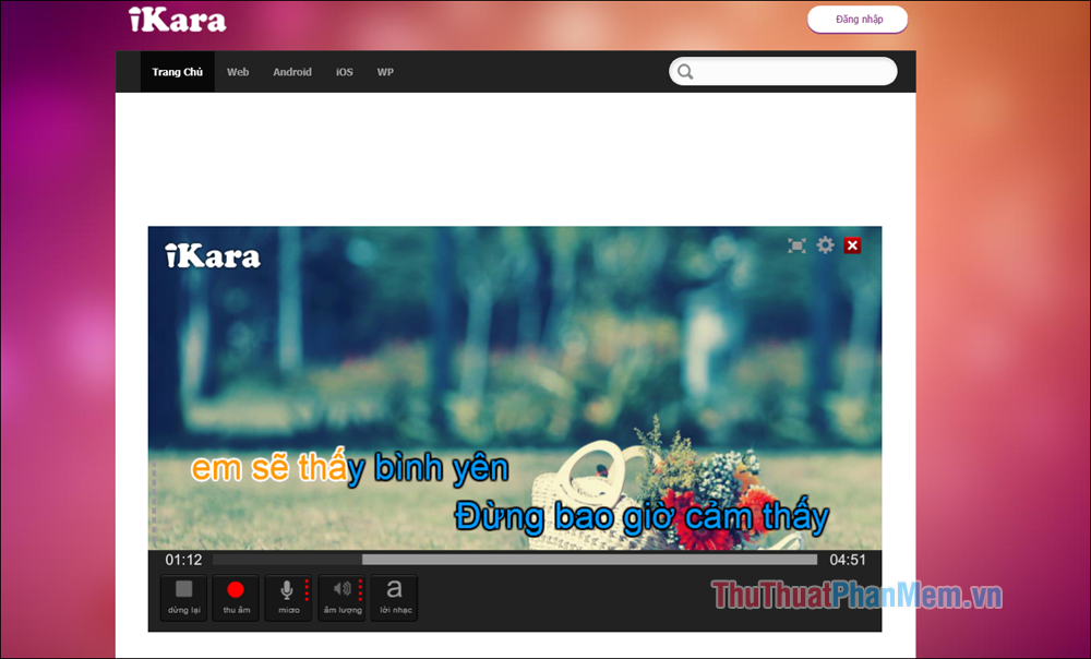 Website Hát Karaoke Trực Tuyến – iKara