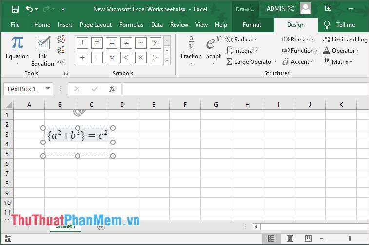 Kết quả tương tự với Excel 2