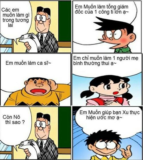Hình ảnh Doraemon trong giấc mơ của Xu