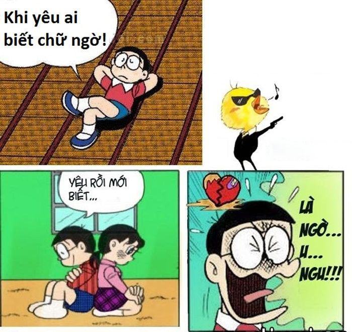 Ảnh triết lý tình yêu của Doraemon