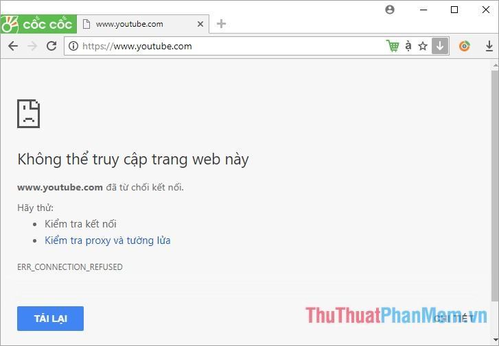 Chặn web thành công bằng file hosts