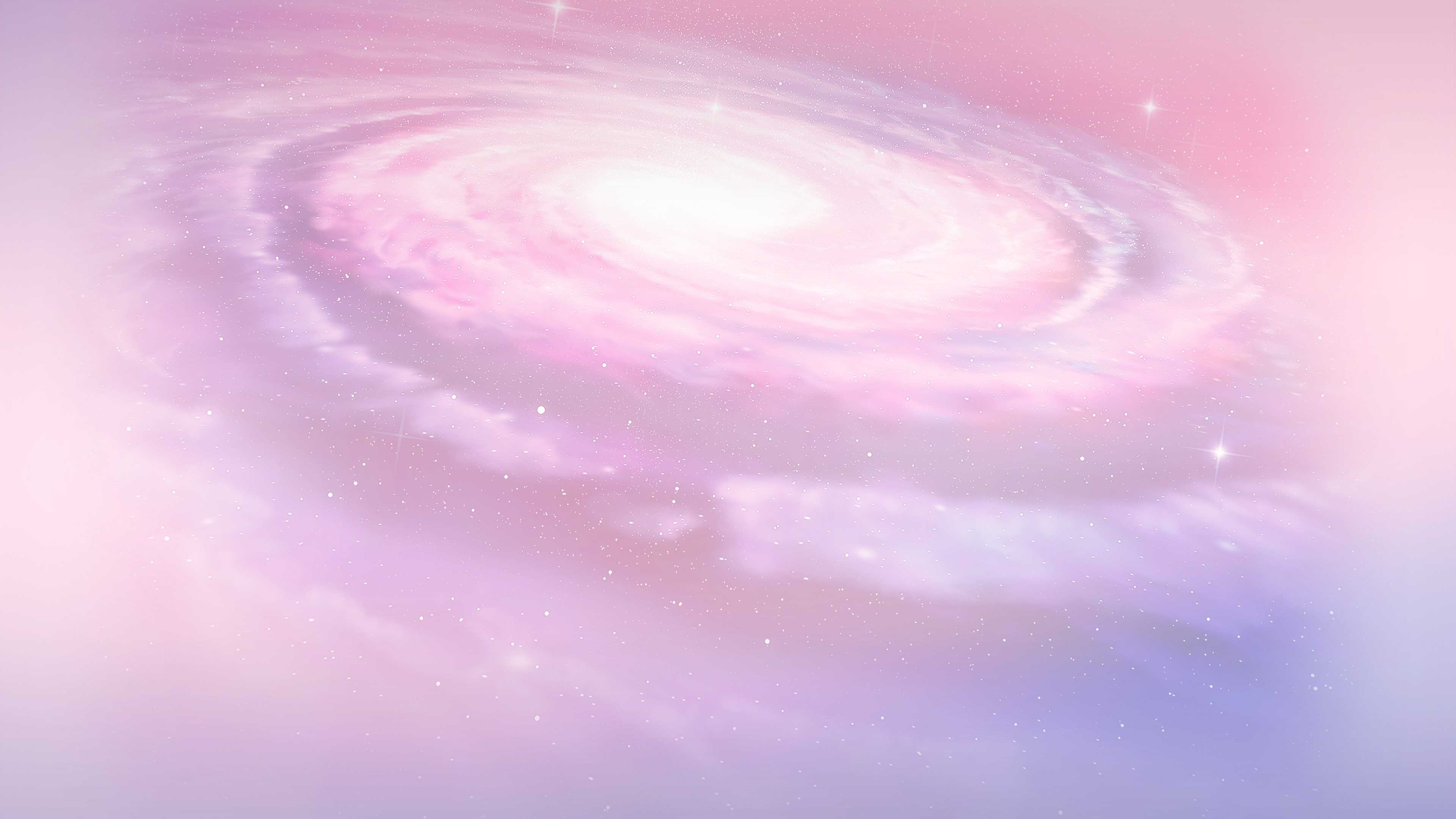 Hình nền thiên hà màu hồng 4k