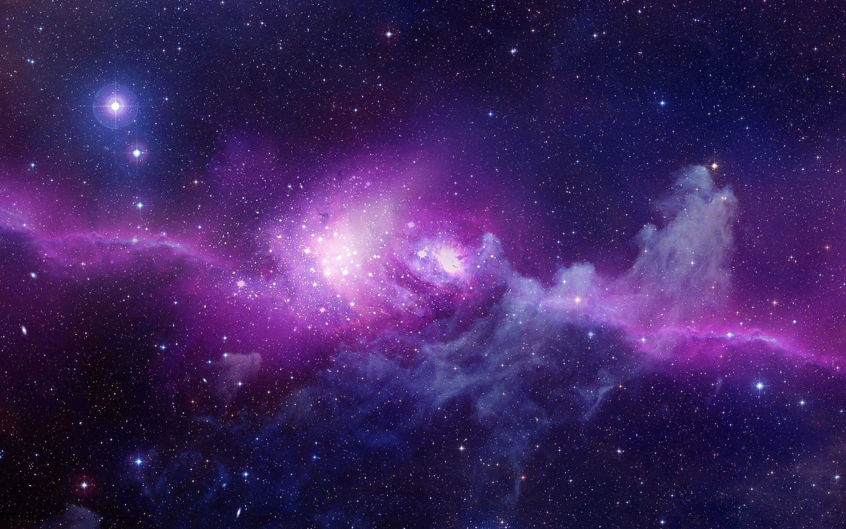 Hình nền thiên hà màu hồng HD
