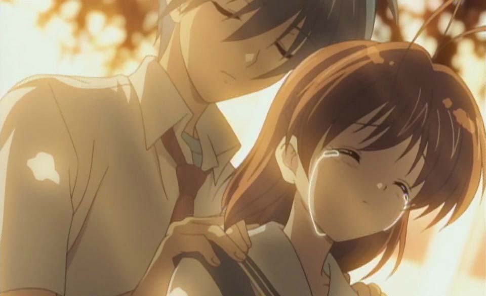 Ảnh anime cặp đôi buồn dễ thương