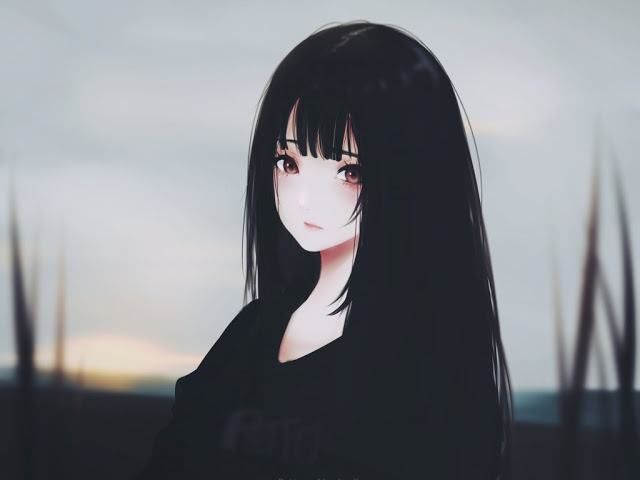 Hình ảnh anime girl buồn