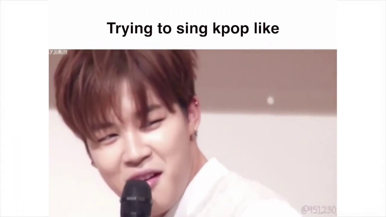 Meme hài hước của BTS- Cố gắng hát như Kpop