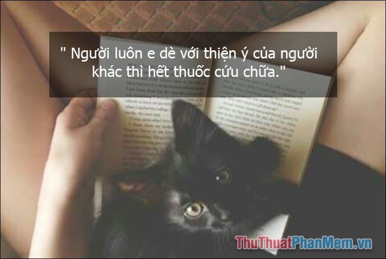 Người luôn sợ lòng tốt của người khác sẽ hết thuốc chữa