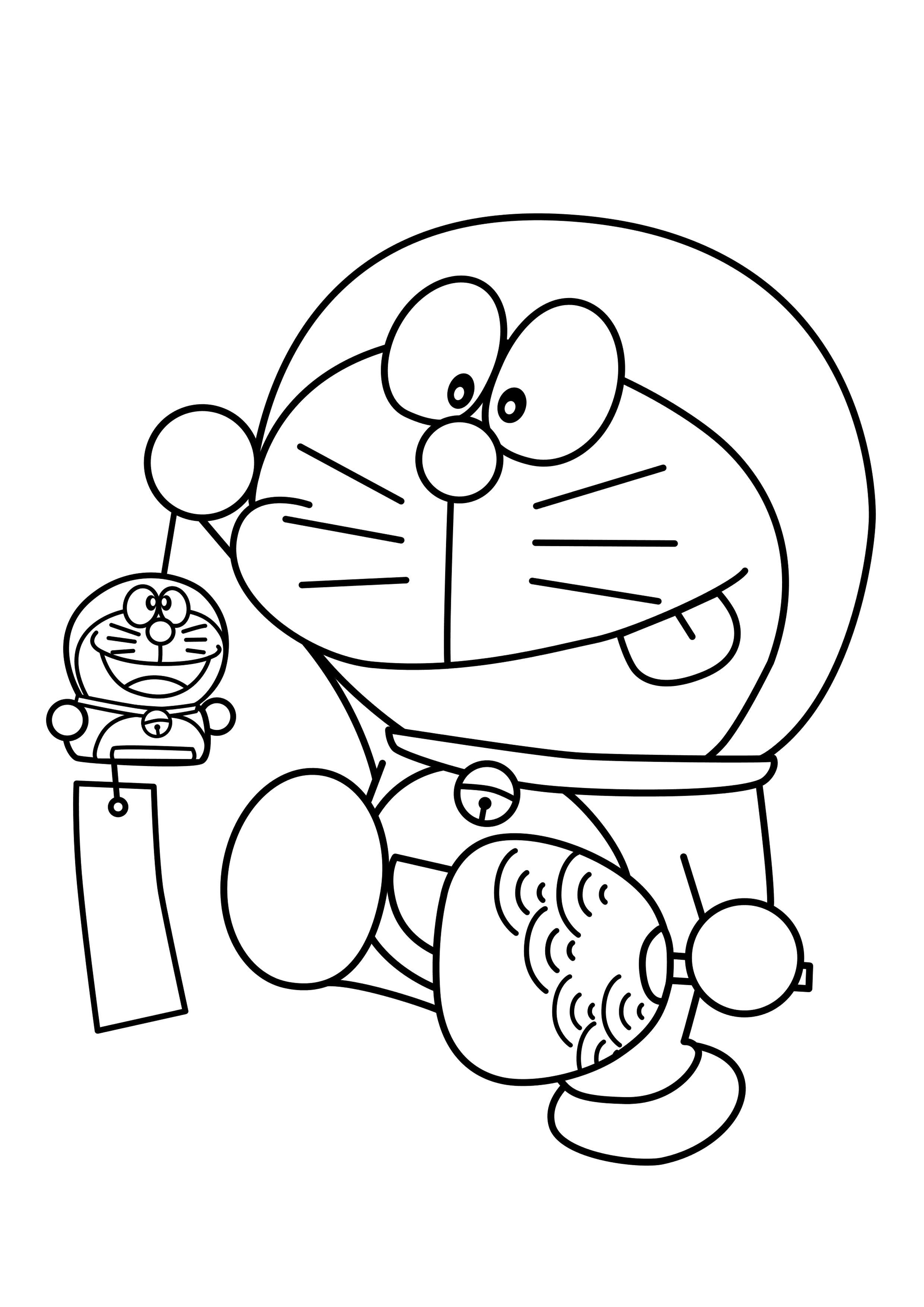 Tranh Tô Màu Doraemon Nghịch Ngợm