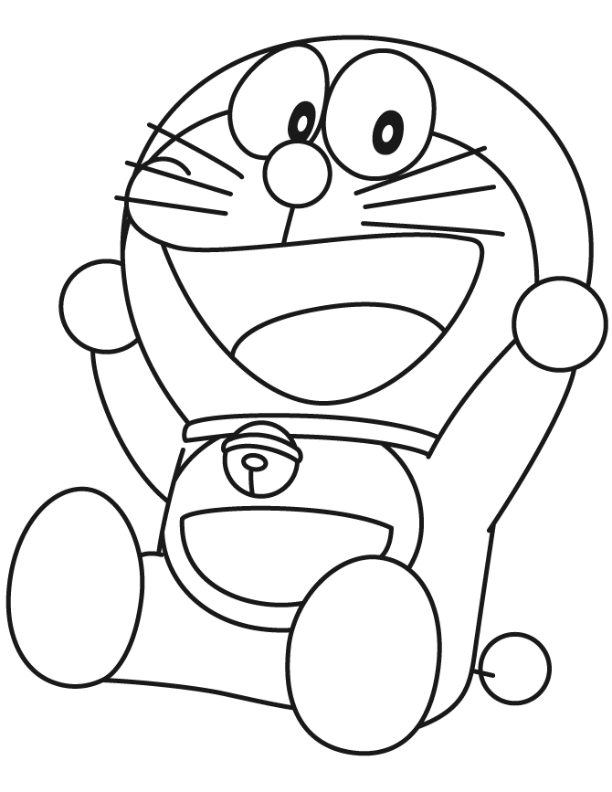 Tranh tô màu Doraemon cực dễ thương và đẹp mắt