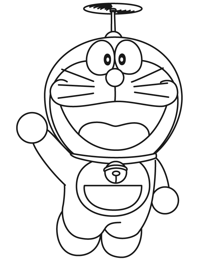 Tranh tô màu Doraemon đẹp nhất