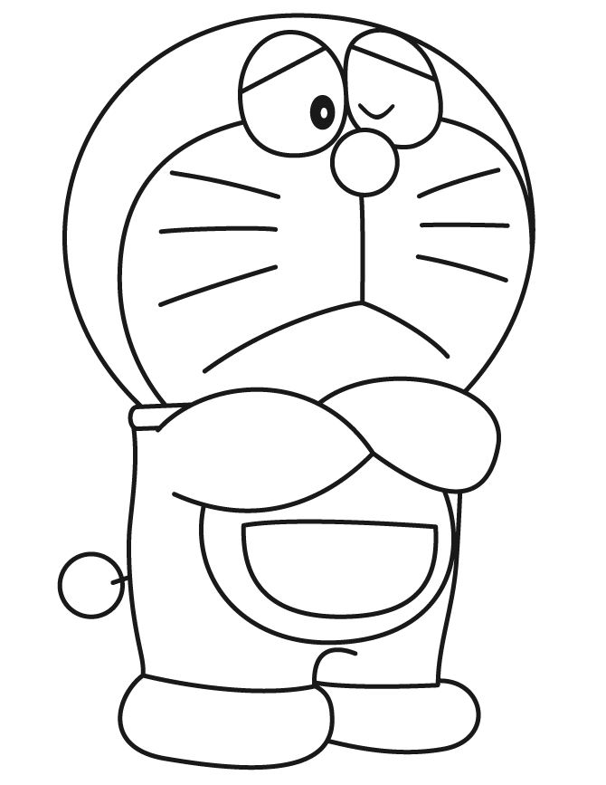 Tranh tô màu Doraemon đẹp