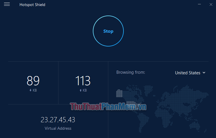 Dùng phần mềm fake IP (đổi VPN)