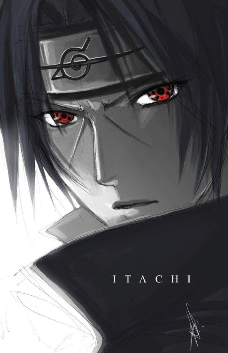 Hình ảnh Itachi đen trắng