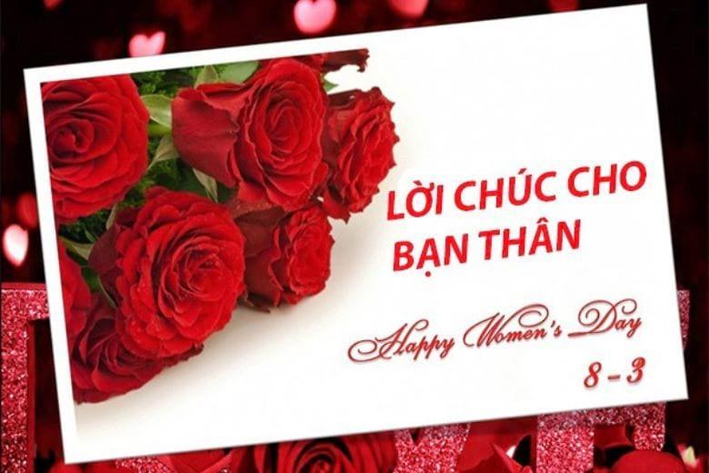 Lời chúc 8/3 cho bạn bè