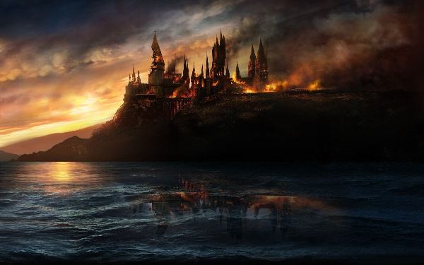 Đốt hình nền Hogwarts