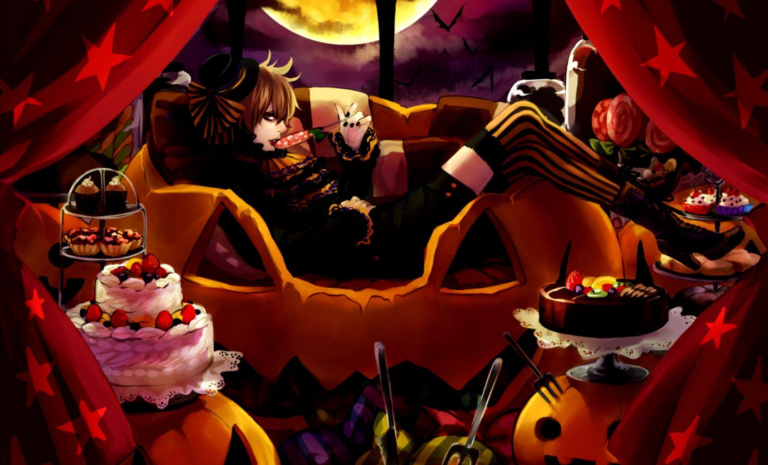 Ảnh anime halloween cô đơn