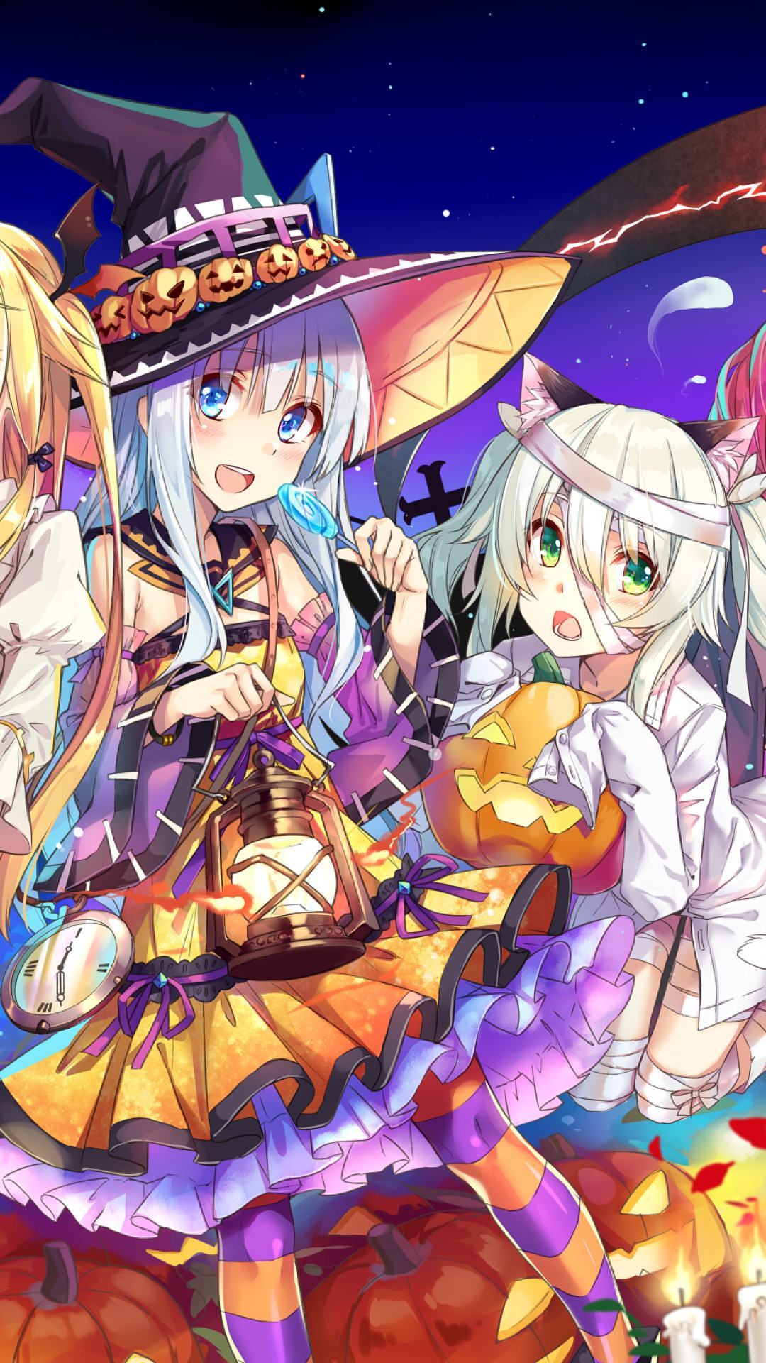 Hình nền điện thoại anime Halloween