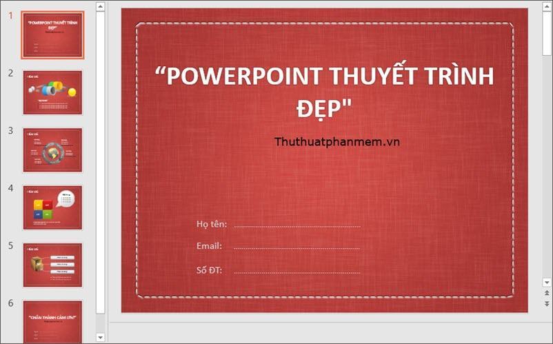 Mẫu PowerPoint thuyết trình đơn giản đẹp nhất