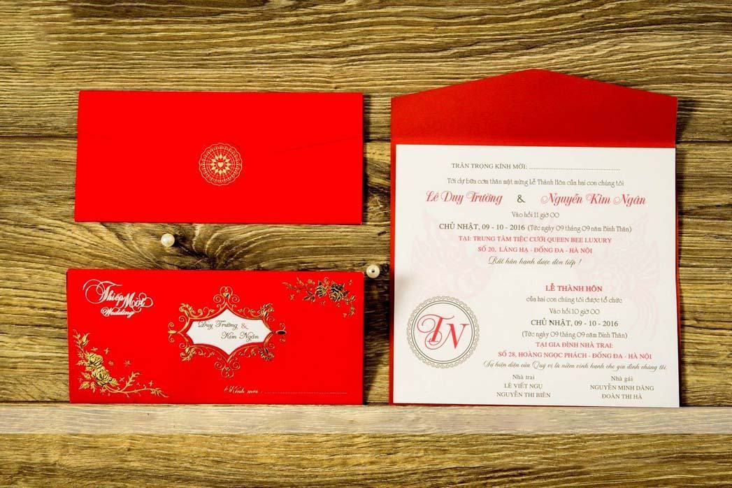 Beautiful red wedding card images