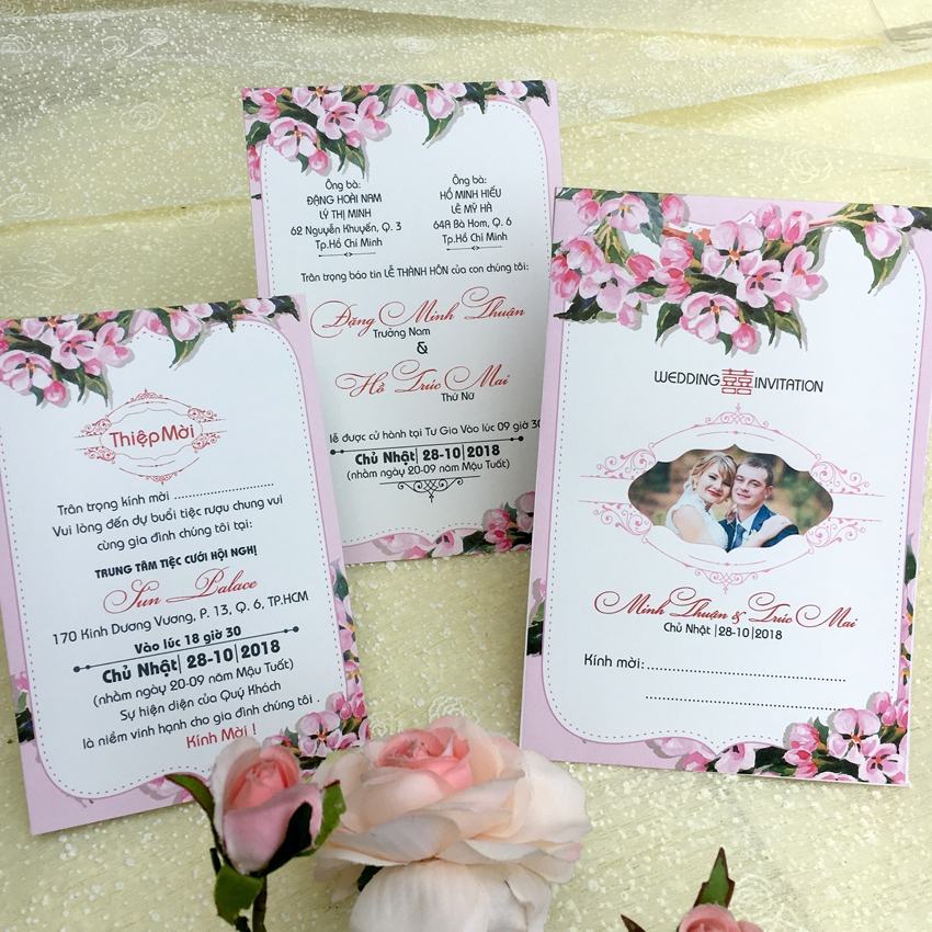 Beautiful and unique wedding card template