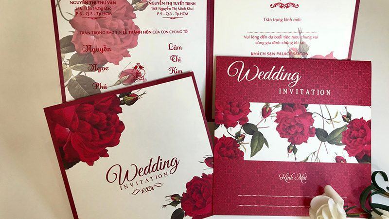 Beautiful and unique wedding card template