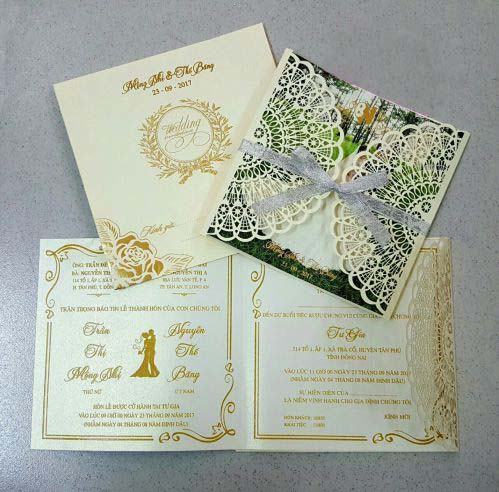 Modern and beautiful wedding card template